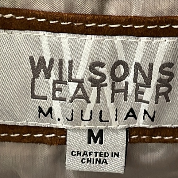 Wilson's Leather Jacket chocolate Brown Suede Size Medium Men's Vintage - Picture 11 of 16